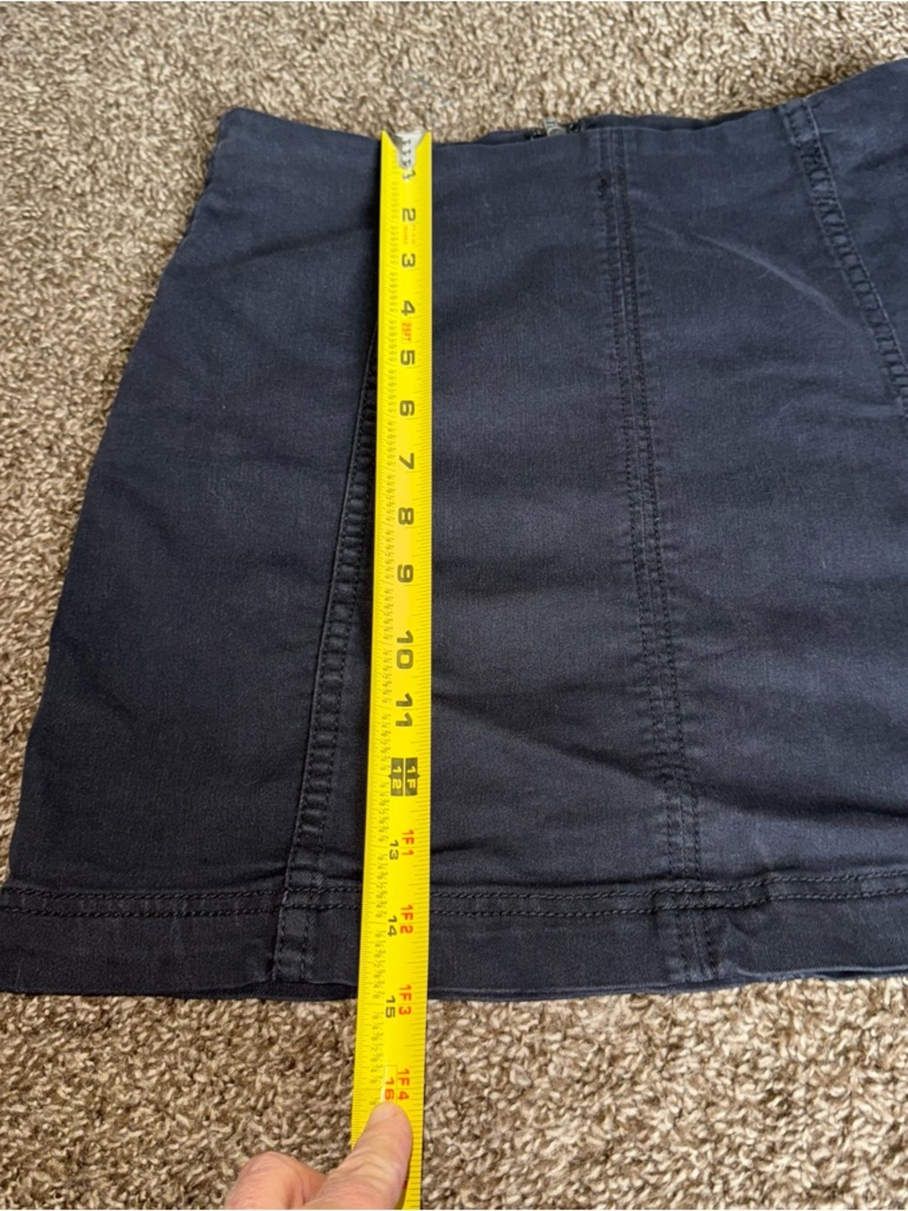 Free People Black Mini Skirt Sz 6 ~ Stylish - Picture 11 of 14
